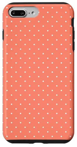 Pfirsichorange Farbe, gepunktetes Muster, Boho-Punkte Hülle für iPhone 7 Plus/8 Plus Pfirsichorange Farbe, gepunktetes Muster, Boho-Punkte Hülle für iPhone 7 Plus/8 Plus von I Adore Polka Dots!!