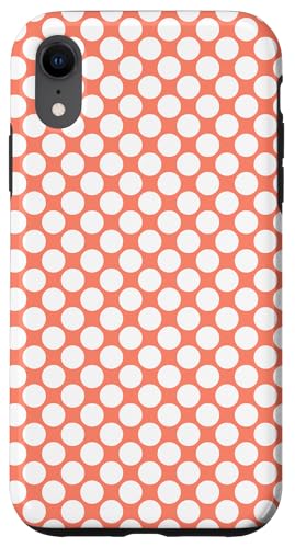 Pfirsichorange Farbe, gepunktetes Muster, Boho-Punkte Hülle für iPhone XR Pfirsichorange Farbe, gepunktetes Muster, Boho-Punkte Hülle für iPhone XR von I Adore Polka Dots!!