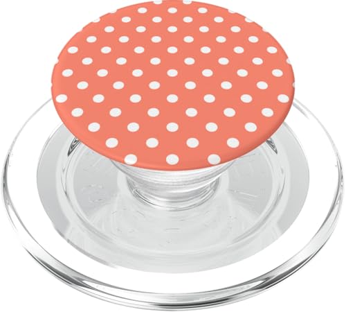 Pfirsichorange Farbe, gepunktetes Muster, Boho-Punkte PopSockets PopGrip für MagSafe Pfirsichorange Farbe, gepunktetes Muster, Boho-Punkte PopSockets PopGrip für MagSafe von I Adore Polka Dots!!