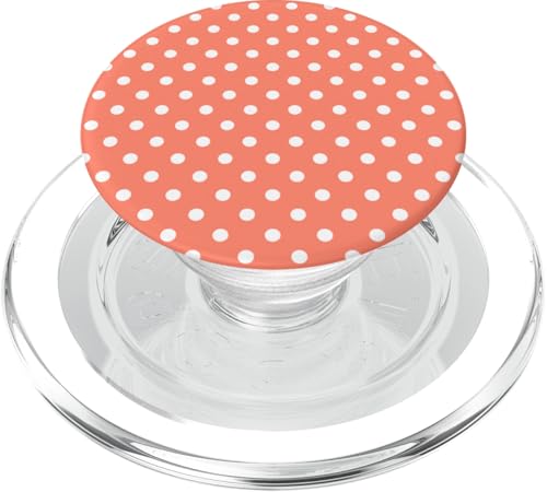 Pfirsichorange Farbe, gepunktetes Muster, Boho-Punkte PopSockets PopGrip für MagSafe Pfirsichorange Farbe, gepunktetes Muster, Boho-Punkte PopSockets PopGrip für MagSafe von I Adore Polka Dots!!