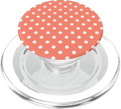 Pfirsichorange Farbe, gepunktetes Muster, Boho-Punkte PopSockets PopGrip für MagSafe Pfirsichorange Farbe, gepunktetes Muster, Boho-Punkte PopSockets PopGrip für MagSafe von I Adore Polka Dots!!
