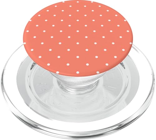 Pfirsichorange Farbe, gepunktetes Muster, Boho-Punkte PopSockets PopGrip für MagSafe Pfirsichorange Farbe, gepunktetes Muster, Boho-Punkte PopSockets PopGrip für MagSafe von I Adore Polka Dots!!