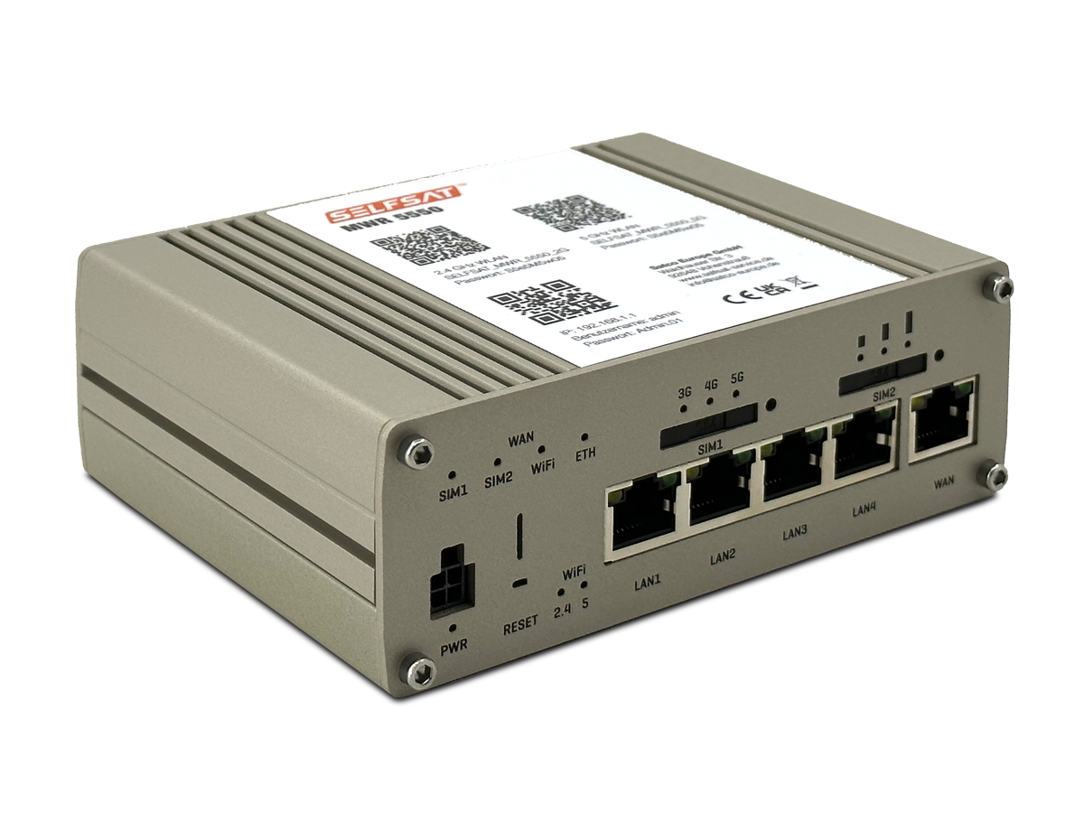 SELFSAT MWR 5550 - 5G / 4G LTE / 3G & WLAN Router mit bis 3,3 Gbit/s von I DO IT