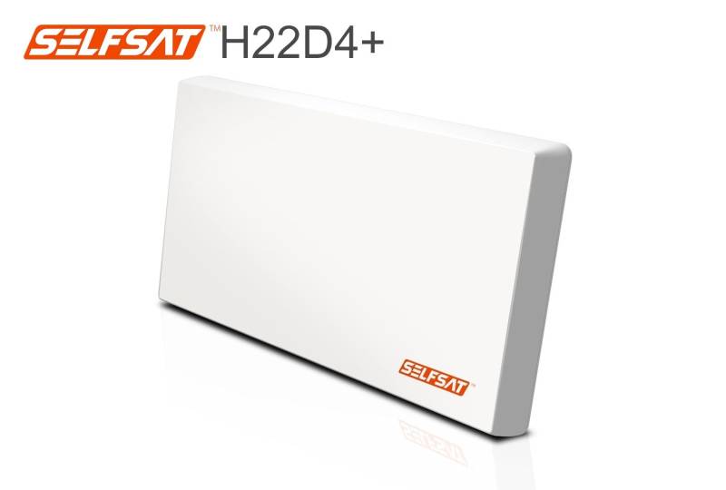Selfsat H22D4+ Flachantenne mit austauschbaren Quad LNB von I DO IT