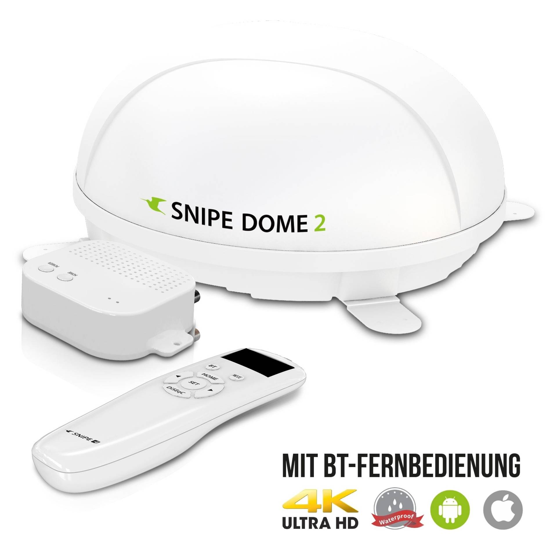 Selfsat SNIPE Dome 2 - Single - Mit BT Fernbedienung und iOS / Android Steuerung von I DO IT