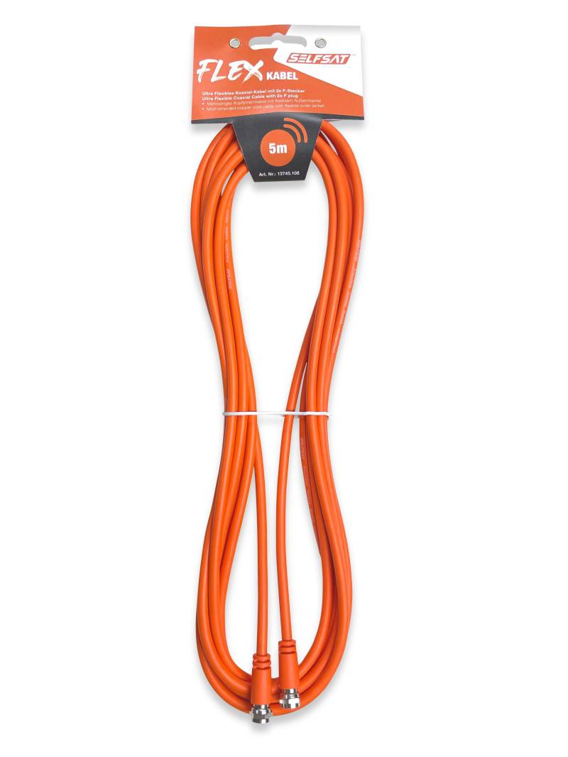 Selfsat Ultra Flexibles Koax-Kabel mit 2 x F-Stecker 1,5-20 Meter von I DO IT