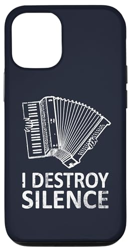 I Destroy Silence - Lustige Akkordeon-Spieler Hülle für iPhone 12/12 Pro von I Destroy Silence Tee shirt