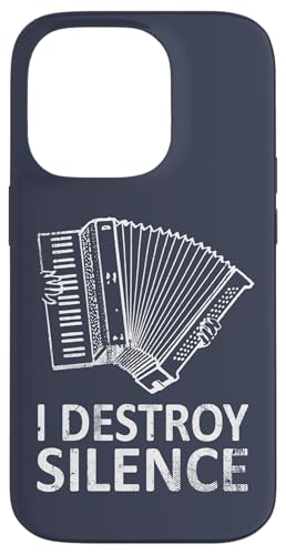 I Destroy Silence - Lustige Akkordeon-Spieler Hülle für iPhone 14 Pro von I Destroy Silence Tee shirt