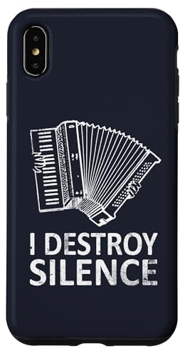I Destroy Silence - Lustige Akkordeon-Spieler Hülle für iPhone XS Max von I Destroy Silence Tee shirt