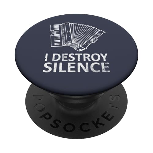 I Destroy Silence - Lustige Akkordeon-Spieler PopSockets Klebender PopGrip I Destroy Silence - Lustige Akkordeon-Spieler PopSockets Klebender PopGrip von I Destroy Silence Tee shirt