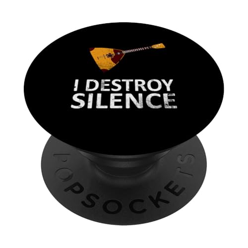 I Destroy Silence - Lustige Balalaika-Spieler Musik Humor PopSockets Klebender PopGrip I Destroy Silence - Lustige Balalaika-Spieler Musik Humor PopSockets Klebender PopGrip von I Destroy Silence Tee shirt
