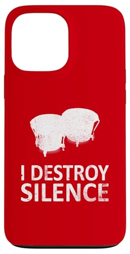 I Destroy Silence - Lustige Bongo-Schlagzeugspieler Musik Humor Hülle für iPhone 13 Pro Max I Destroy Silence - Lustige Bongo-Schlagzeugspieler Musik Humor Hülle für iPhone 13 Pro Max von I Destroy Silence Tee shirt