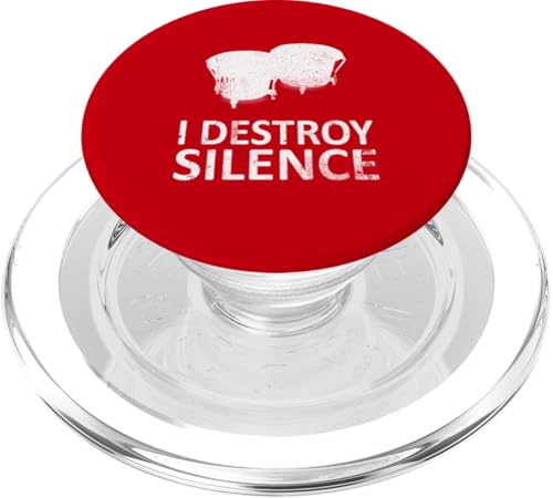 I Destroy Silence - Lustige Bongo-Schlagzeugspieler Musik Humor PopSockets PopGrip für MagSafe I Destroy Silence - Lustige Bongo-Schlagzeugspieler Musik Humor PopSockets PopGrip für MagSafe von I Destroy Silence Tee shirt