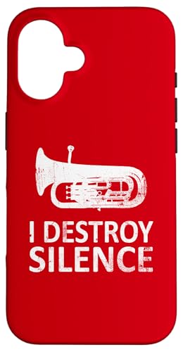 I Destroy Silence - Lustige Euphoniumspieler, Musik, Humor Hülle für iPhone 16 von I Destroy Silence Tee shirt