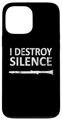 I Destroy Silence - Lustige Klarinettenspieler-Musik Hülle für iPhone 13 Pro Max von I Destroy Silence Tee shirt