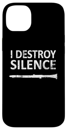 I Destroy Silence - Lustige Klarinettenspieler-Musik Hülle für iPhone 14 Plus von I Destroy Silence Tee shirt