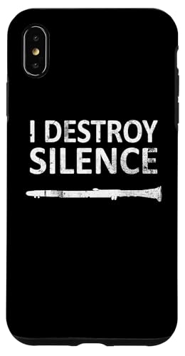 I Destroy Silence - Lustige Klarinettenspieler-Musik Hülle für iPhone XS Max von I Destroy Silence Tee shirt