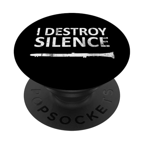 I Destroy Silence - Lustige Klarinettenspieler-Musik PopSockets Klebender PopGrip I Destroy Silence - Lustige Klarinettenspieler-Musik PopSockets Klebender PopGrip von I Destroy Silence Tee shirt