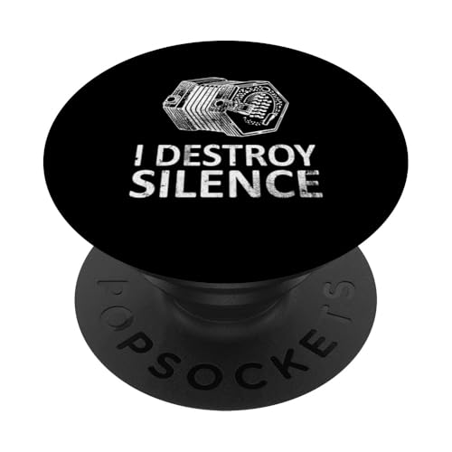 I Destroy Silence - Lustige Konzertina-Spieler PopSockets Klebender PopGrip I Destroy Silence - Lustige Konzertina-Spieler PopSockets Klebender PopGrip von I Destroy Silence Tee shirt