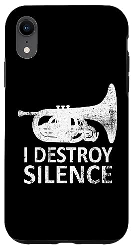 I Destroy Silence - Lustige Mellophonspieler Hülle für iPhone XR von I Destroy Silence Tee shirt