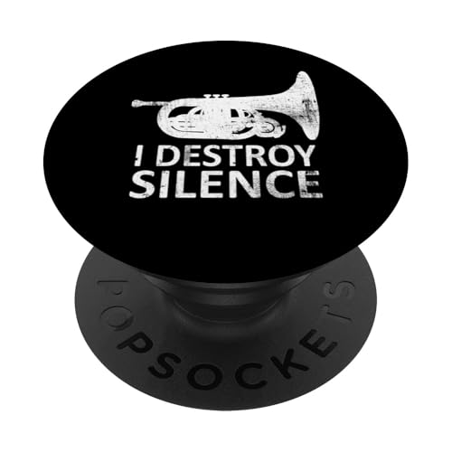 I Destroy Silence - Lustige Mellophonspieler PopSockets Klebender PopGrip I Destroy Silence - Lustige Mellophonspieler PopSockets Klebender PopGrip von I Destroy Silence Tee shirt