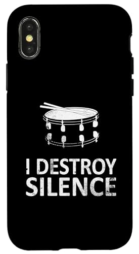 I Destroy Silence - Lustige Snaredrum-Spieler Musik Humor Hülle für iPhone X/XS I Destroy Silence - Lustige Snaredrum-Spieler Musik Humor Hülle für iPhone X/XS von I Destroy Silence Tee shirt