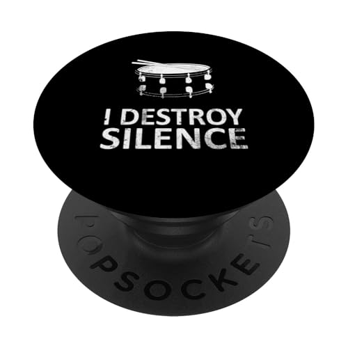 I Destroy Silence - Lustige Snaredrum-Spieler Musik Humor PopSockets Klebender PopGrip I Destroy Silence - Lustige Snaredrum-Spieler Musik Humor PopSockets Klebender PopGrip von I Destroy Silence Tee shirt