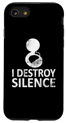 I Destroy Silence - Lustige Sousaphon-Spieler Hülle für iPhone SE (2020) / 7 / 8 von I Destroy Silence Tee shirt