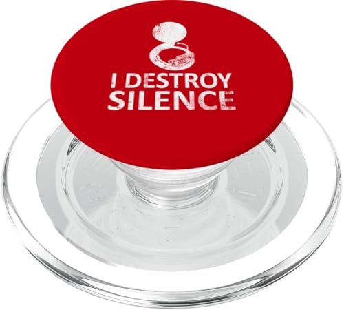 I Destroy Silence - Lustige Sousaphon-Spieler Musik Humor PopSockets PopGrip für MagSafe I Destroy Silence - Lustige Sousaphon-Spieler Musik Humor PopSockets PopGrip für MagSafe von I Destroy Silence Tee shirt