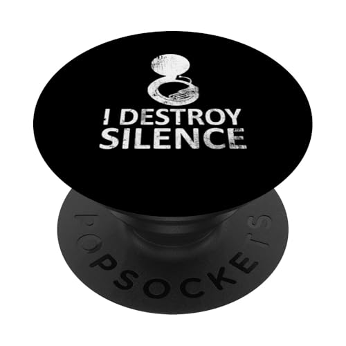 I Destroy Silence - Lustige Sousaphon-Spieler PopSockets Klebender PopGrip I Destroy Silence - Lustige Sousaphon-Spieler PopSockets Klebender PopGrip von I Destroy Silence Tee shirt