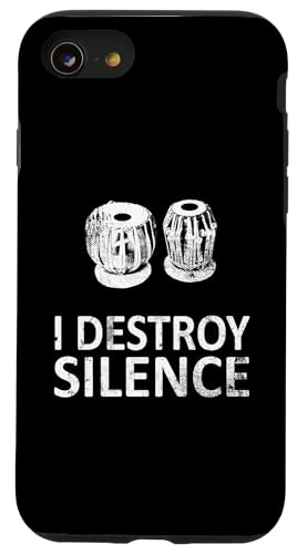 I Destroy Silence - Lustige Tabla-Spieler Musik Humor Hülle für iPhone SE (2020) / 7 / 8 von I Destroy Silence Tee shirt