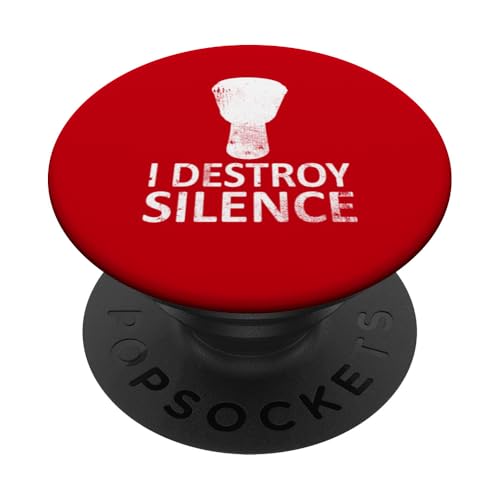 I Destroy Silence - Lustiger Djembe-Spieler Musik Humor Witz PopSockets Klebender PopGrip I Destroy Silence - Lustiger Djembe-Spieler Musik Humor Witz PopSockets Klebender PopGrip von I Destroy Silence Tee shirt