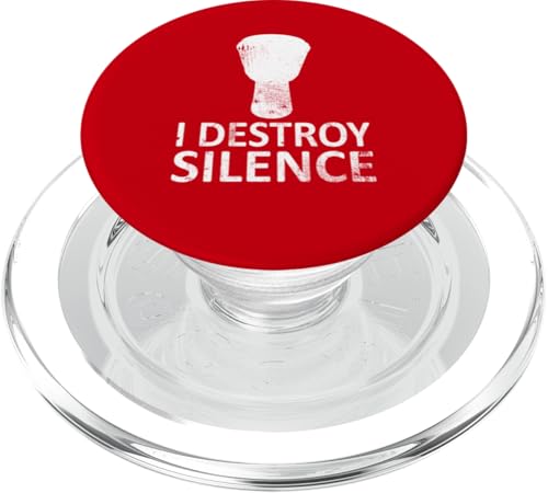 I Destroy Silence - Lustiger Djembe-Spieler Musik Humor Witz PopSockets PopGrip für MagSafe I Destroy Silence - Lustiger Djembe-Spieler Musik Humor Witz PopSockets PopGrip für MagSafe von I Destroy Silence Tee shirt