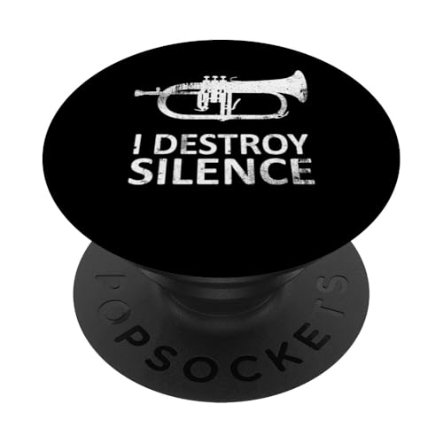 I Destroy Silence - Lustiger Flügelhornspieler Musik Humor PopSockets Klebender PopGrip I Destroy Silence - Lustiger Flügelhornspieler Musik Humor PopSockets Klebender PopGrip von I Destroy Silence Tee shirt