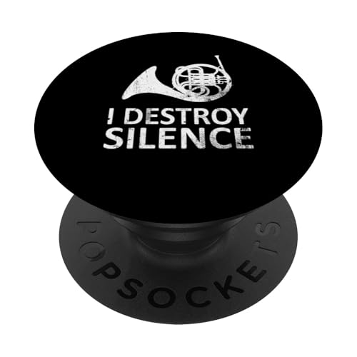 I Destroy Silence - Lustiger Hornspieler Musik Humor PopSockets Klebender PopGrip I Destroy Silence - Lustiger Hornspieler Musik Humor PopSockets Klebender PopGrip von I Destroy Silence Tee shirt