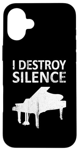 I Destroy Silence - Lustiger Klavierliebhaber Musik Humor Hülle für iPhone 16 Plus I Destroy Silence - Lustiger Klavierliebhaber Musik Humor Hülle für iPhone 16 Plus von I Destroy Silence Tee shirt