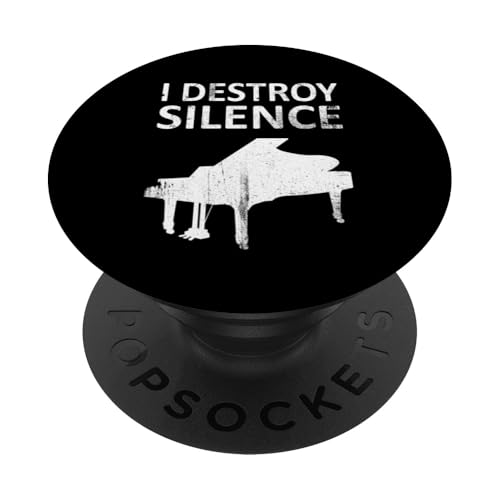 I Destroy Silence - Lustiger Klavierliebhaber Musik Humor PopSockets Klebender PopGrip I Destroy Silence - Lustiger Klavierliebhaber Musik Humor PopSockets Klebender PopGrip von I Destroy Silence Tee shirt