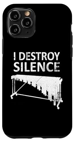 I Destroy Silence - Lustiger Marimba-Spieler Musikliebhaber Hülle für iPhone 11 Pro von I Destroy Silence Tee shirt