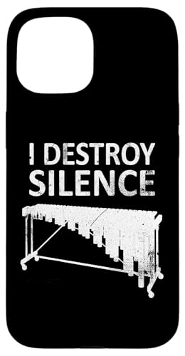 I Destroy Silence - Lustiger Marimba-Spieler Musikliebhaber Hülle für iPhone 15 von I Destroy Silence Tee shirt