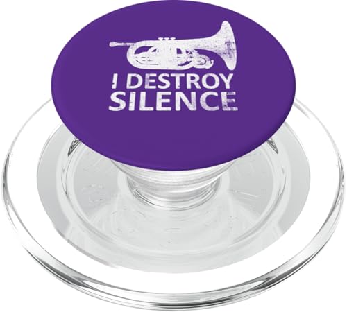 I Destroy Silence - Lustiger Mellophonspieler Musik Humor PopSockets PopGrip für MagSafe I Destroy Silence - Lustiger Mellophonspieler Musik Humor PopSockets PopGrip für MagSafe von I Destroy Silence Tee shirt
