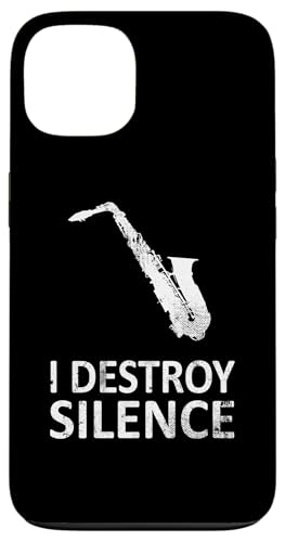 I Destroy Silence - Lustiger Saxophonspieler Musik Witz Humor Hülle für iPhone 13 I Destroy Silence - Lustiger Saxophonspieler Musik Witz Humor Hülle für iPhone 13 von I Destroy Silence Tee shirt