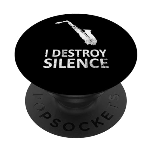 I Destroy Silence - Lustiger Saxophonspieler Musik Witz Humor PopSockets Klebender PopGrip I Destroy Silence - Lustiger Saxophonspieler Musik Witz Humor PopSockets Klebender PopGrip von I Destroy Silence Tee shirt