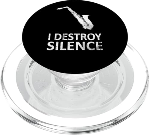 I Destroy Silence - Lustiger Saxophonspieler Musik Witz Humor PopSockets PopGrip für MagSafe I Destroy Silence - Lustiger Saxophonspieler Musik Witz Humor PopSockets PopGrip für MagSafe von I Destroy Silence Tee shirt