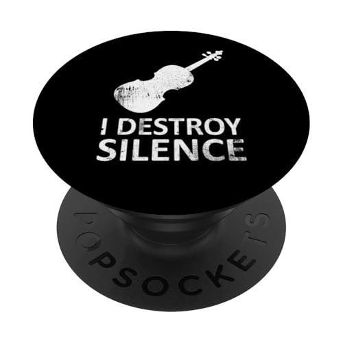 I Destroy Silence - Lustiger Violinspieler Musik Humor Witz PopSockets Klebender PopGrip I Destroy Silence - Lustiger Violinspieler Musik Humor Witz PopSockets Klebender PopGrip von I Destroy Silence Tee shirt