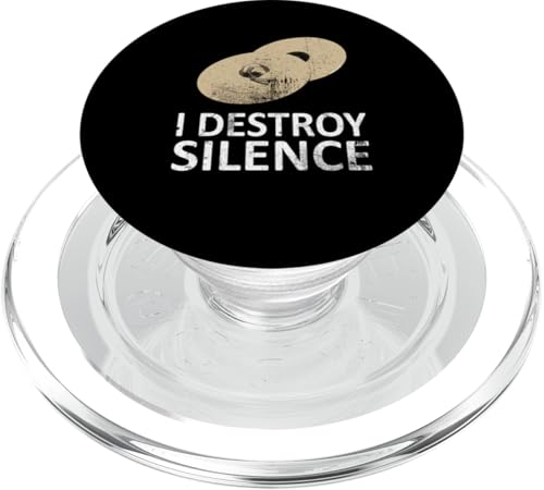 Ich zerstöre die Stille - Lustige Beckenspieler PopSockets PopGrip für MagSafe von I Destroy Silence Tee shirt