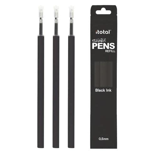 Recambios de bolígrafo, tinta borrable, juego de 3 piezas Negro Recambios de bolígrafo, tinta borrable, juego de 3 piezas Negro von I-Drink