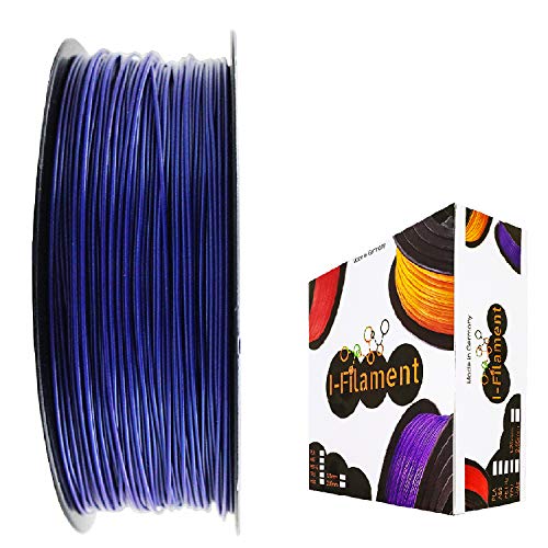 I-Filament 3D-Drucker PET-G 1,75mm 1kg Spule Rolle (Blau Metallic) von I-Filament