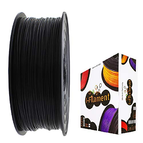 I-Filament 3D-Drucker PET-G 1,75mm 1kg Spule Rolle (Schwarz) von I-Filament