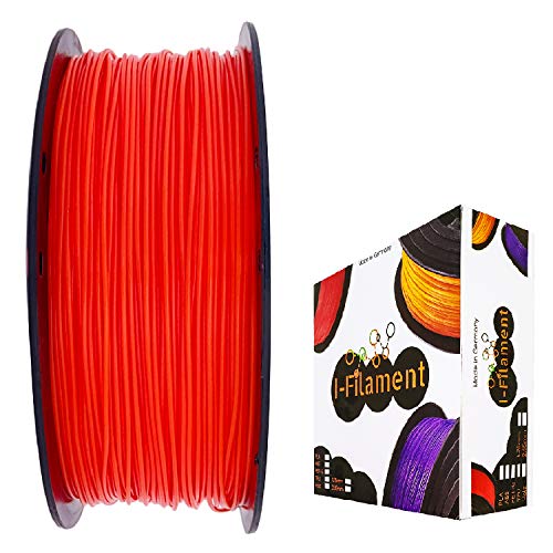 I-Filament 3D-Drucker PLA 1,75mm 1kg Spule Rolle (Neon Rot) von I-Filament