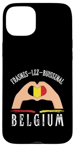 Belgium Flag Heart Frasnes-Lez-Buissenal City Hülle für iPhone 15 Plus von I Love Belgium Frasnes-Lez-Buissenal Designs
